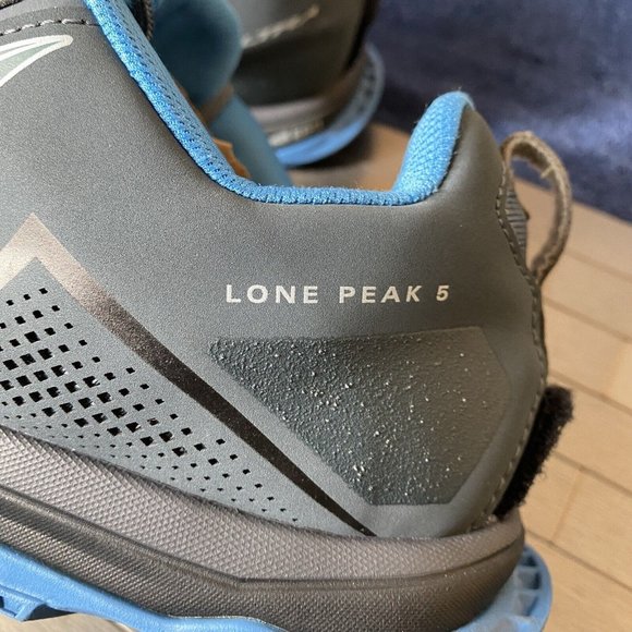 Altra Lone Peak 5 Trail AL0A4VQE431 Running Blue Gray Shoes Trail Mens Size 10 - Picture 9 of 12